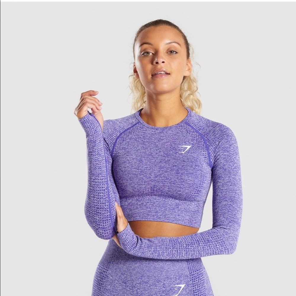 Gymshark Vital Seamless long sleeve crop top M